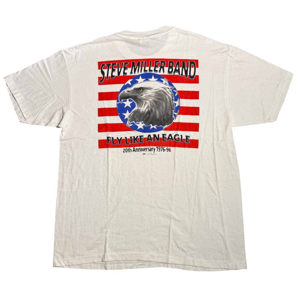 Vintage 1996 Steve Miller Band Fly Like An Eagle 20th Anniversary T-Shirt XL